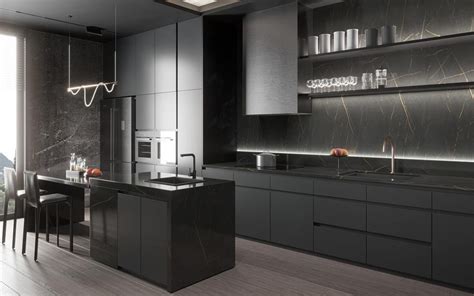 15 Outstanding Grey Kitchen Ideas | OPPOLIA