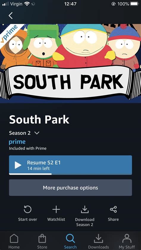 South Park is on amazon prime and all are free to watch for prime ...