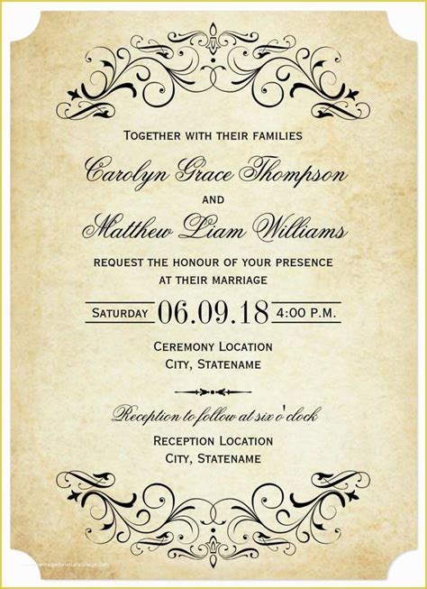 Reception Only Invitations Templates Free