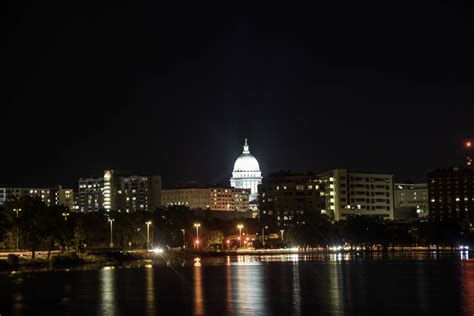 Madison Skyline At Night city Image - Freephoto Image Free Photo