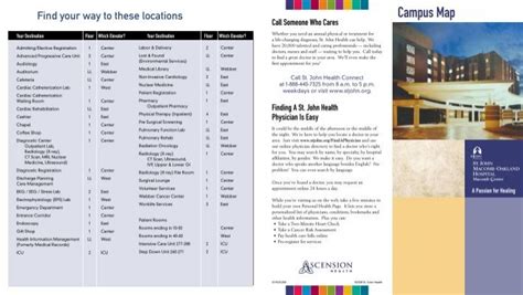 Visitor's Map - St. John Health System