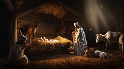 Room Scene Near A Manger With Jesus Background, Jesus Born Picture, Jesus, Born Background Image ...