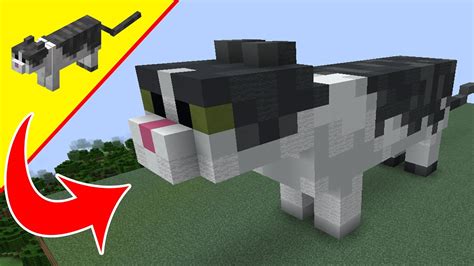 Jellie Cat Satues - Minecraft Cat Statue - Mob Build Tutorial - YouTube