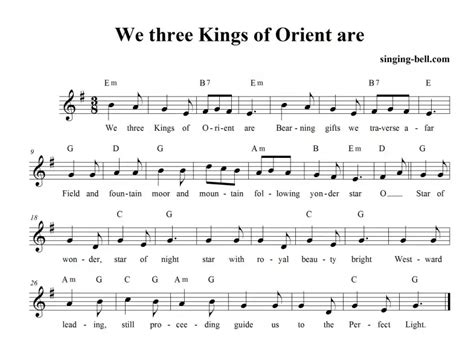 We Three Kings | Free Christmas Carols