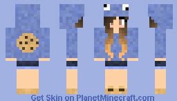 Cookie Monster Girl Minecraft Skin