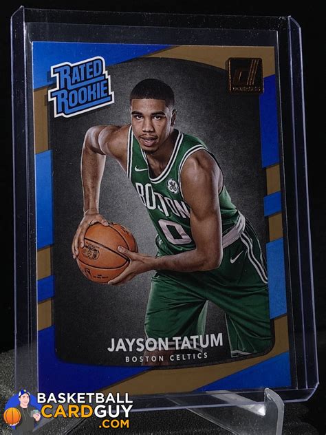 Jayson Tatum RC 2017-18 Donruss #198 Rated Rookie – BasketballCardGuy.com