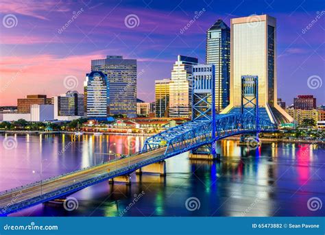 Jacksonville, FL Skyline stock photo. Image of florida - 65473882