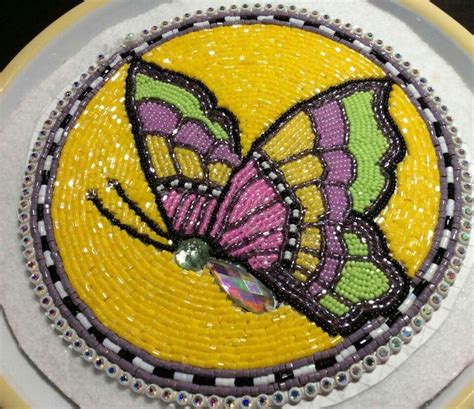 Butterfly Native Beading Patterns, Beadwork Designs, Seed Bead Patterns, Indian Beadwork, Native ...