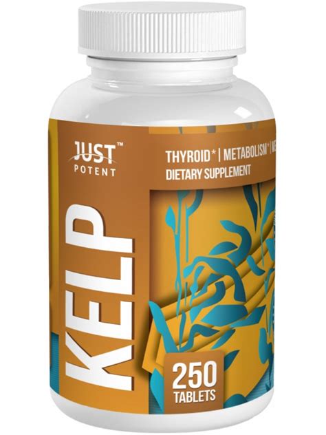 Just Potent High Grade Kelp Supplement | 225mcg Per Tablet