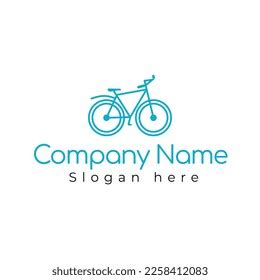 Blue Bike Shaped Logo Design Suitable Stock Vector (Royalty Free) 2258412083 | Shutterstock