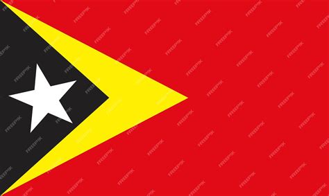 Premium Vector | East timor flag country in asia