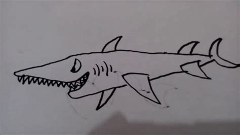 How to draw a goblin shark - YouTube