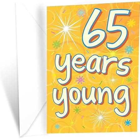 Amazon.com : Funny 65th Birthday Card – Hilarious 65 Years Old ...