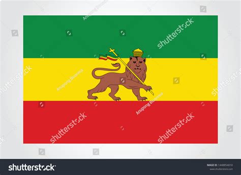 Historical Flag Ethiopian Empire Stock Vector (Royalty Free) 1448854010 | Shutterstock