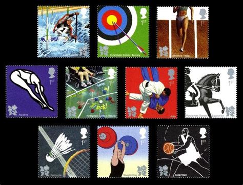 London Olympics stamps | Olympics, Baseball cards, Olympic games