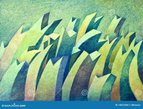 Colorful Abstract Hand Drawing. Stock Illustration - Illustration of ...