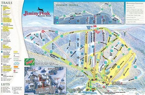 Jiminy Peak Resort Trail Map • Piste Map • Panoramic Mountain Map