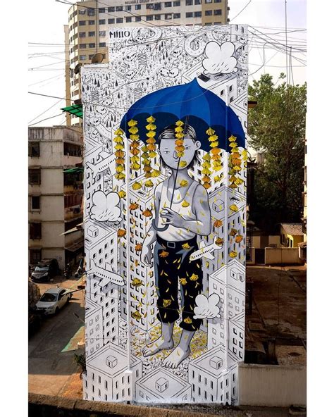 Millo for StartIndia in Dharavi, Mumbai, India, 2019 | Artisti di strada, Murales street art ...