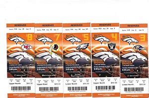 2013 DENVER BRONCOS SEASON TICKET STUB SET 10 TICKETS PEYTON MANNING | eBay