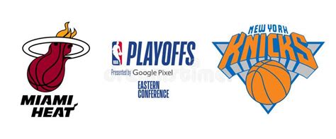 2023 NBA Playoffs. Eastern Conference. Miami Heat Vs New York Knicks Editorial Image ...