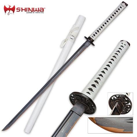 Shinwa White Knight Ninja Katana Sword Damascus For Sale | All Ninja Gear: Largest Selection of ...