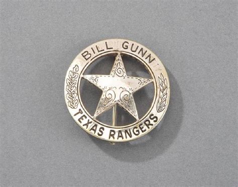 Authentic Texas Ranger Badge Once Belonging To Texas