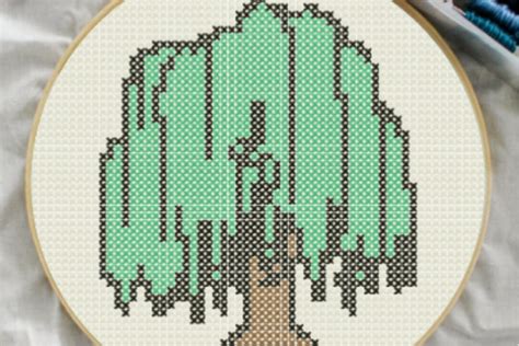 Willow Tree Cross Stitch Embroidery Pattern Digital HQ - Etsy