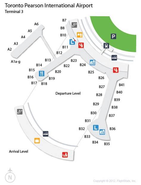 Pearson Airport Terminal 3 Arrivals Map - Zip Code Map