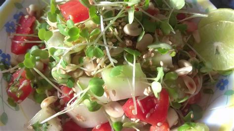 Microgreens salad - YouTube