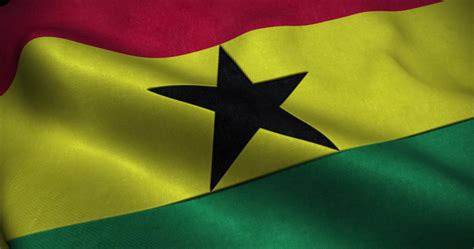 Ghana waving Flag seamless loop animation 9861256 Stock Video at Vecteezy