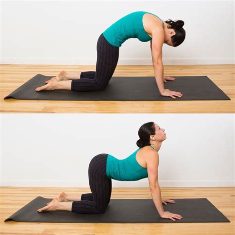 Cat-Cow | Yoga Sequence to Relieve Lower Back Pain | POPSUGAR Fitness Photo 2