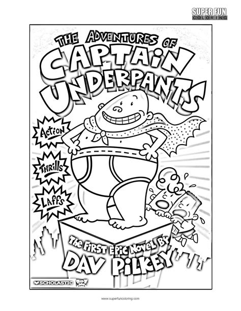 Adventures of Captain Underpants Coloring Page - Super Fun Coloring