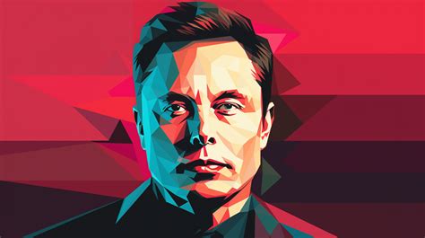 Elon Musk Geometric Art HD Wallpaper by patrika