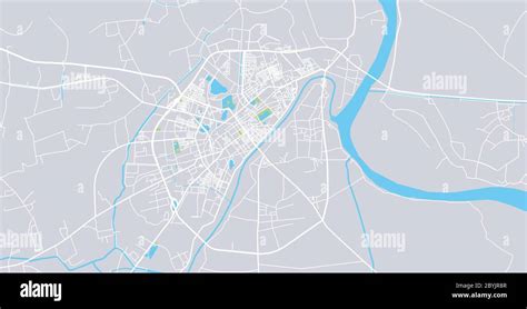 Urban vector city map of Nam Dinh, Vietnam Stock Vector Image & Art - Alamy