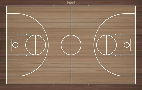 Top down view of basketball court 1346644 Vector Art at Vecteezy