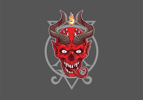 Demon Head Illustration 156928 Vector Art at Vecteezy