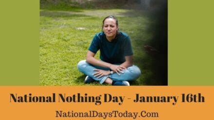 National Nothing Day 2023 - Things Everyone Should Know