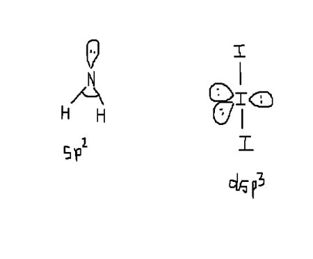 1. The hybridization of the nitrogen atom in the cation NH2 is: a) sp2 ...