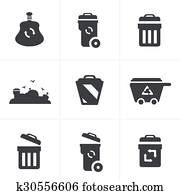 Cartoon Garbage Truck Clipart | k14805165 | Fotosearch