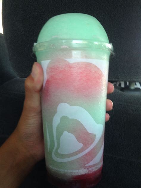 Baja blast and a starburst freeze from Taco Bell. Yummy | Rainbow food, Frozen drinks, Snack shop