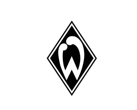 Werder Bremen Club Logo Symbol Black Football Bundesliga Germany ...