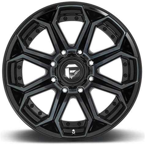 Fuel D704 Siege Gloss Black & Machined w/ Dark Tint Wheels | 4WheelOnline.com