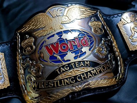 WWF tag team championship title (24k textured) – Moc Belts