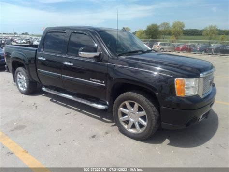 2GTEK638581255019, 2008 Gmc Sierra Denali on IAAI