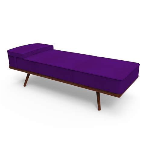 Spichord Daybed Settee in Violet Color | Settee Furniture Online