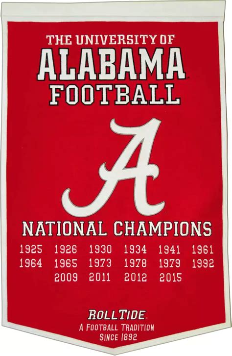 Alabama Crimson Tide Football National Championships / Watch Alabama ...