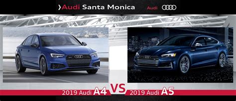 2019 Audi A4 vs. 2019 Audi A5: Similarities and Differences