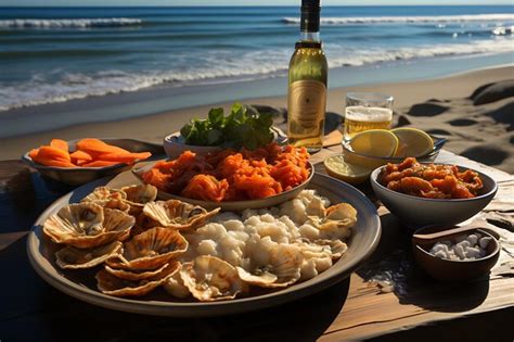 Premium AI Image | Brazilian Beach Snacks food Photography