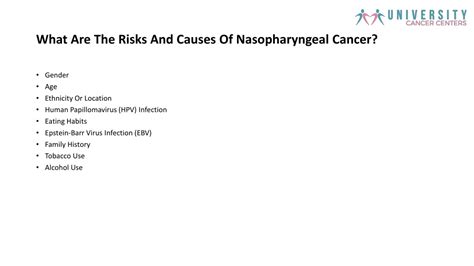 PPT - WHAT IS NASOPHARYNGEAL CANCER: CAUSES, SYMPTOMS, & TREATMENT? PowerPoint Presentation - ID ...