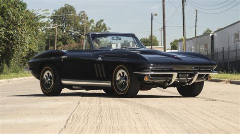 1965, Chevrolet, Corvette, c2 , Convertible, Black Wallpapers HD ...